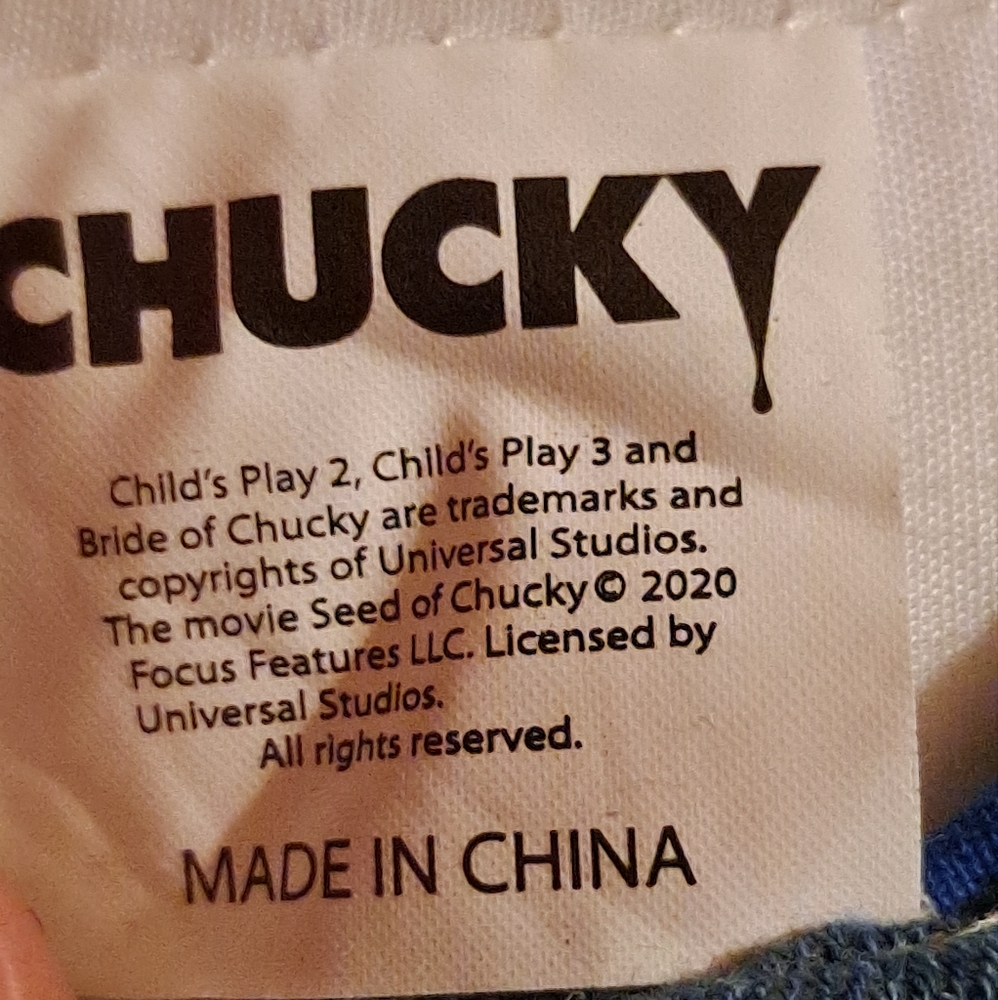 Chucky doll made by universal studios